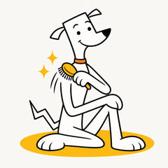 Bend the dog enjoying a bright self-care moment