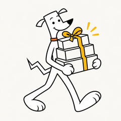 Bend the dog delivering a bundle
