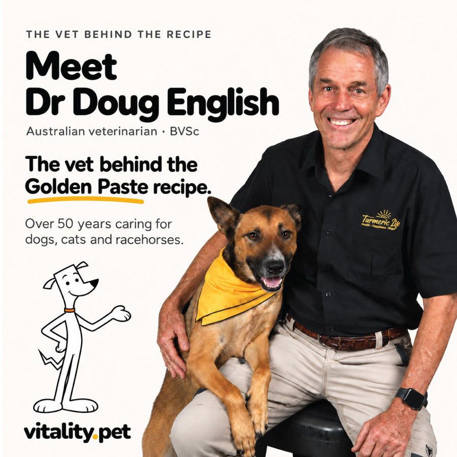 Dr Doug English, veterinarian behind Turmeric Life
