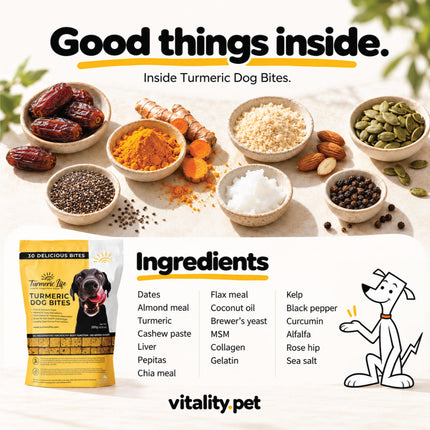 Turmeric Dog Bites ingredients